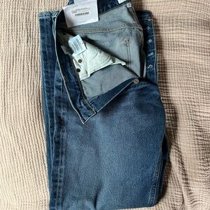 Agolde Light and Dark Blue Denim Jeans